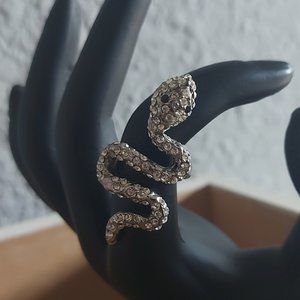90's Style Bling Snake Ring